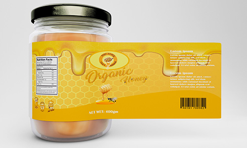 Custom Product Labels on Honey Jar | Decals.com