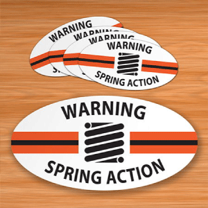 Oval Decals for Warning | Decals.com