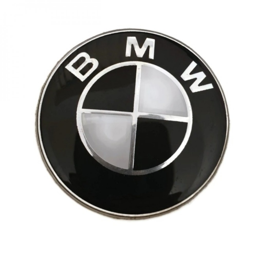 BMW Steering Wheel Emblem (Black & White) Emblems and Stickers